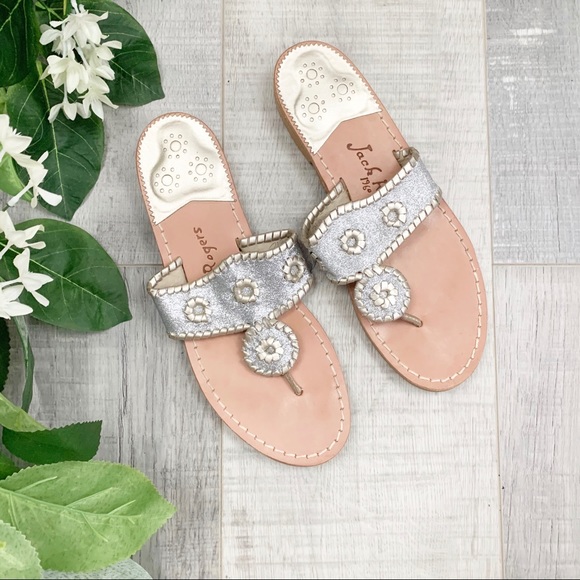 Jack Rogers Shoes - Jack Rogers Silver Sandals